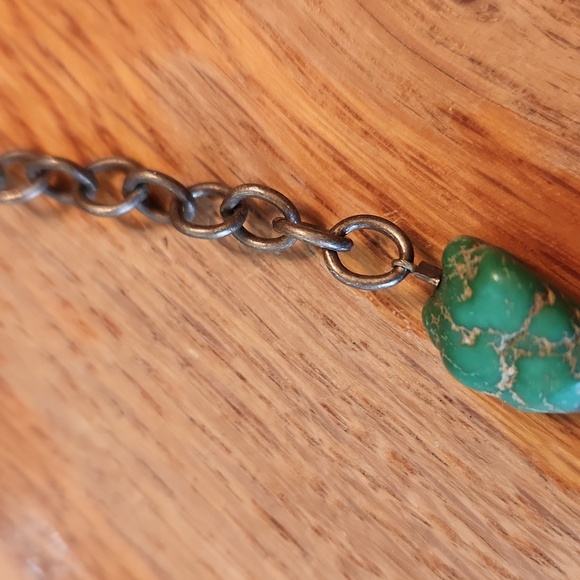 Liz‎ Henry 925 silver marked turquoise beaded necklace 18" - Picture 7 of 15